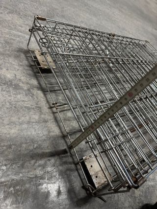 Jaula metálica plegable perro/gato pequeño/mediano