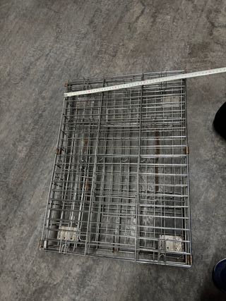 Jaula metálica plegable perro/gato pequeño/mediano