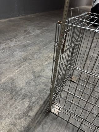 Jaula metálica plegable perro/gato pequeño/mediano