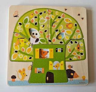 Puzzle Chez-nut de 3 capas para +2 años de Djeco