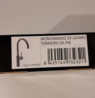 Grifo cocina monomando Atlantis -  gun metal