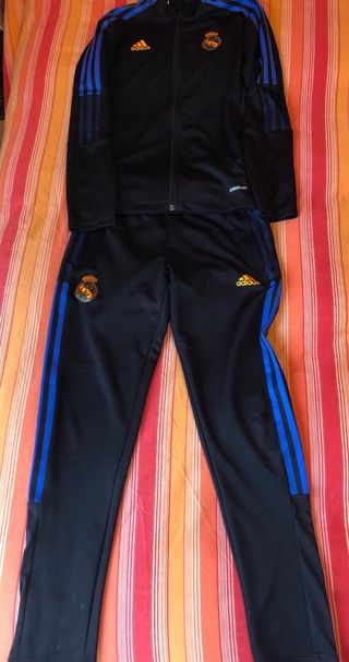 Chándal Oficial Real Madrid Adidas Negro/Azul