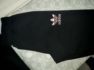 Chándal Adidas Unisex Negro Rosa Blanco