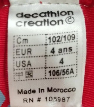 Pantalón de esquí para niño/niña (4 años)