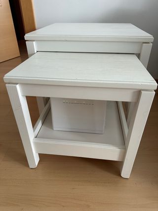 Conjunto mesas nido madera pino. IKEA HAVSTA