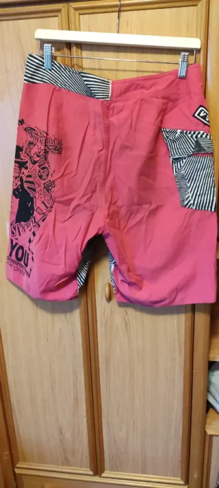 Bañador Volcom Hombre Talla 32 Rojo