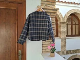 Chaqueta Zara cuadros acolchada