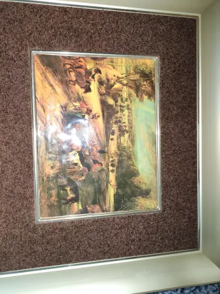 Cuadro decorativo marco aluminio