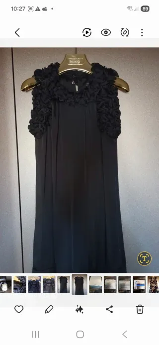 Vestito List nero taglia S