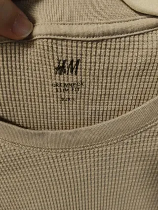 Camiseta H&M manga larga T. L