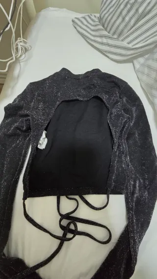 Crop top fiesta brillo pull and bear Talla S