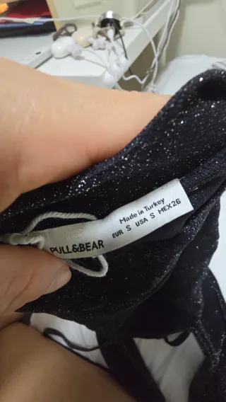 Crop top fiesta brillo pull and bear Talla S