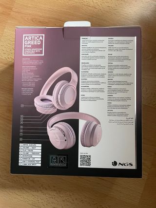 Auriculares NGS Artica Greed Bluetooth Rosa