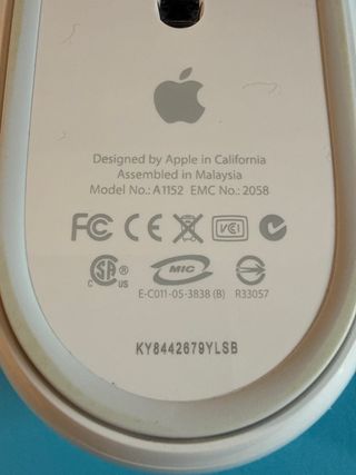 Ratón Apple A1152 con cable