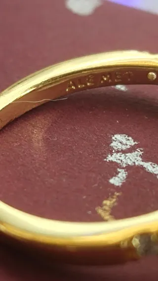 Anillo Plata 925 Baño Oro 14k Corazón