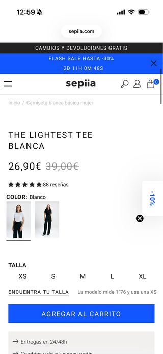 Lote 4 Camisetas Sepia Básicas Cómodas