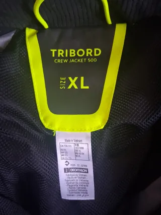 Chaqueta impermeable Tribord azul XL