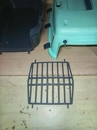 Transportín Perro Pequeño Gris/Turquesa