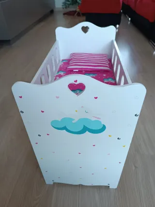 Cuna de madera El Corte Inglés para bebé