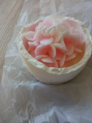 Candela profumata fiore di loto rosa