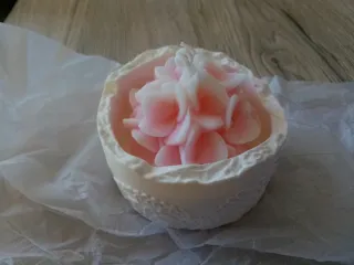 Candela profumata fiore di loto rosa