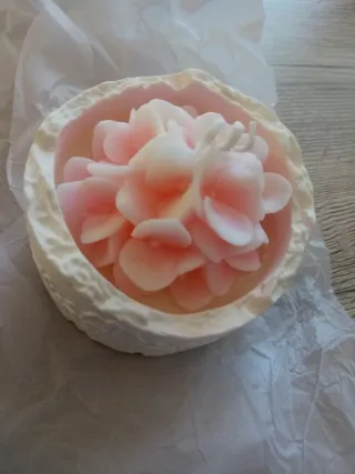 Candela profumata fiore di loto rosa