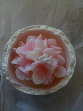 Candela profumata fiore di loto rosa