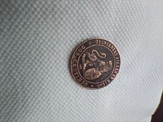 Moneda Dos Céntimos 1870 Gobierno Provisional