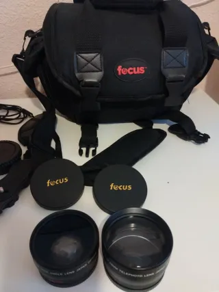 Cámara Canon EOS Rebel T6 + Accesorios Varios