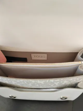 Bolso bandolera Tous beige