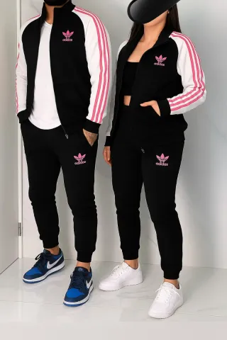 Chándal Adidas Negro y Rosa Mujer/Hombre
