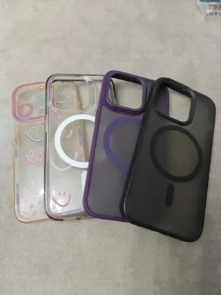 Fundas iPhone 15 Pro (4 unidades)