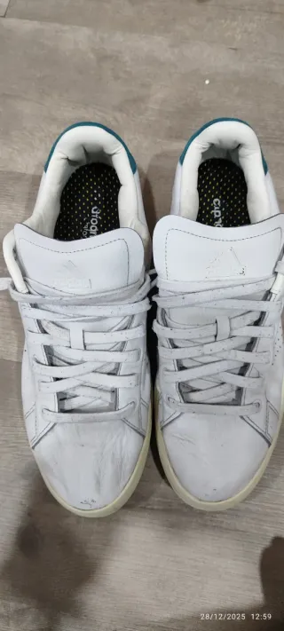 Zapatillas Adidas Cloudfoam Blancas y Turquesa