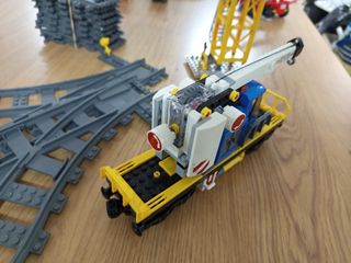 Lego Tren Vagón Grúa Set 60198