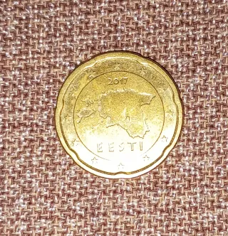 Moneda 20 céntimos Estonia 2017