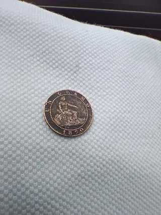 Moneda 1 Céntimo 1870 Gobierno Provisional