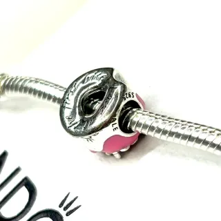 Charm Donut Esmaltado Plata