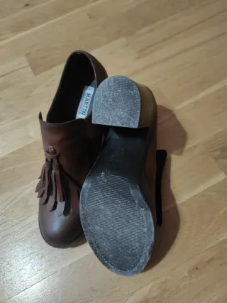 Zapatos mujer tacón color marrón chocolate