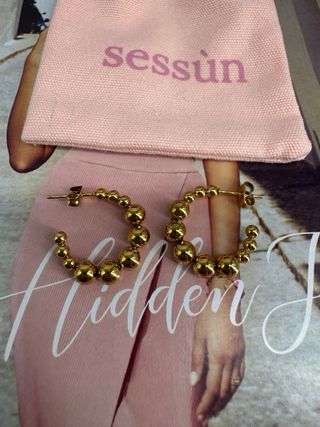 Pendientes Sessùn Bolas Doradas