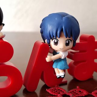 ranma 1/2 serie completa mini figure logo gashapon
