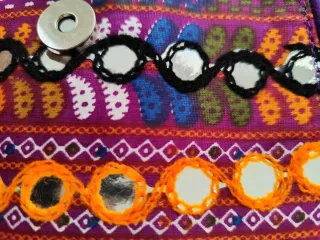 Bolso Cartera Multicolor Bordado