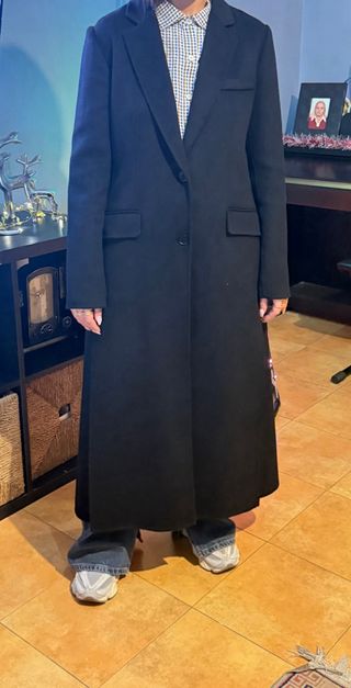 Abrigo largo lana Massimo Dutti Talla S