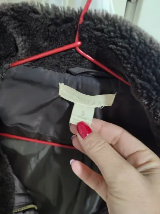 Chaquetón corto mujer marrón