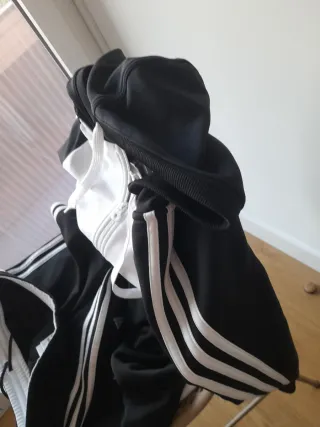 Conjunto Chándal Adidas Blanco y Negro