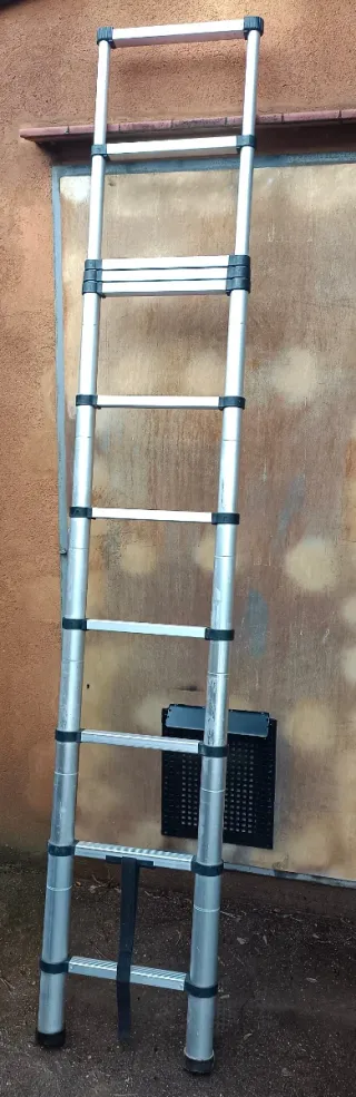 Escalera telescópica aluminio 11 escalones