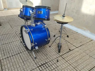 Batería Gear4music Azul Metalizado Infantil