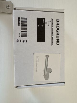 Toallero y portarrollos Ikea Brogrund