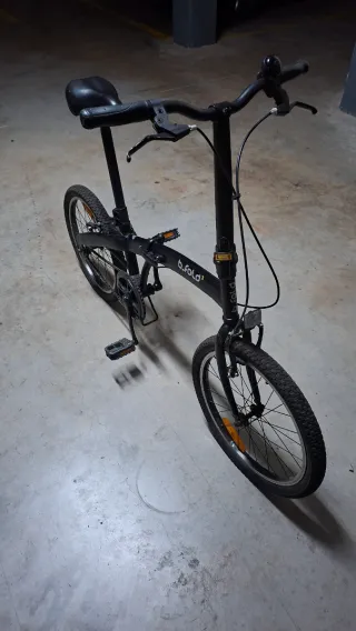 Bicicleta Plegable Negra