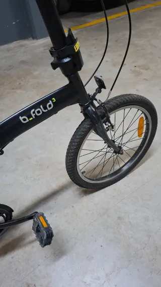 Bicicleta Plegable Negra