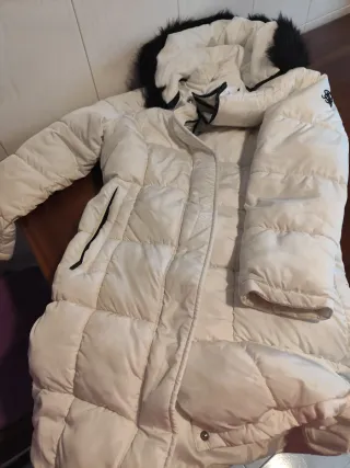 Abrigo blanco SIKSLIK talla M